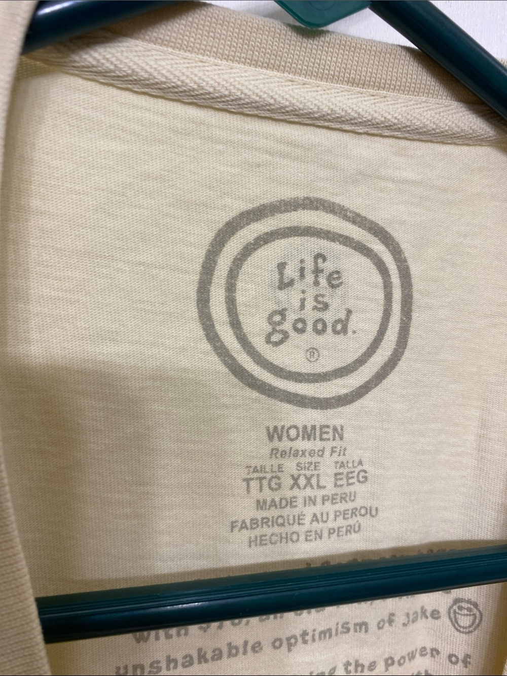 Life is Good Cream Beach Graphic Tee - Picture 2 of 5